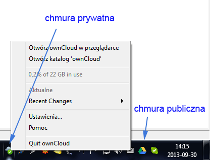 chmura prywatna - wymiana i synchronizacja plików przez Internet